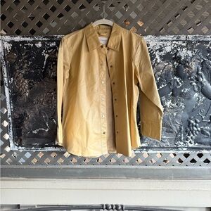 Liz Claiborne Men's Tan Button-Down Shirt